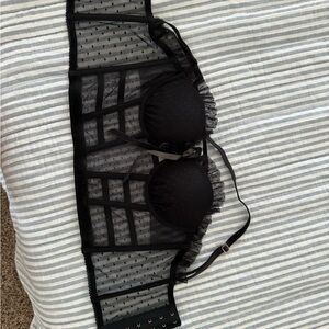 victoria secret corset black